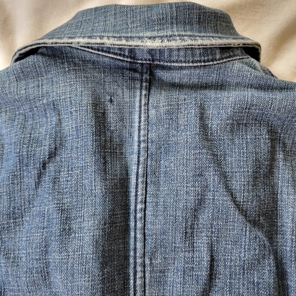 Juicy Couture Jeans Y2K denim 1 button blazer S - Picture 12 of 16